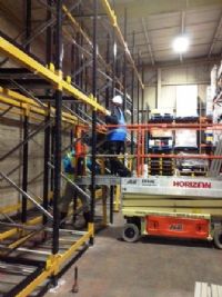 Push Back warehouse pallet racking installation