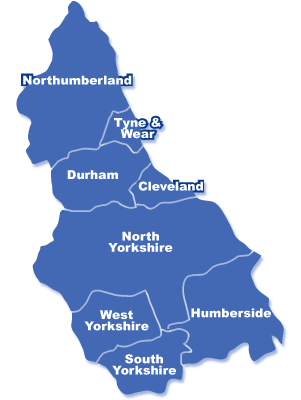 map of northern england