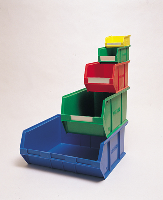 CP5 Container 207 Wide x175 High x 350 Long - Pack 10 Colours Red, Blue, Green or Yellow